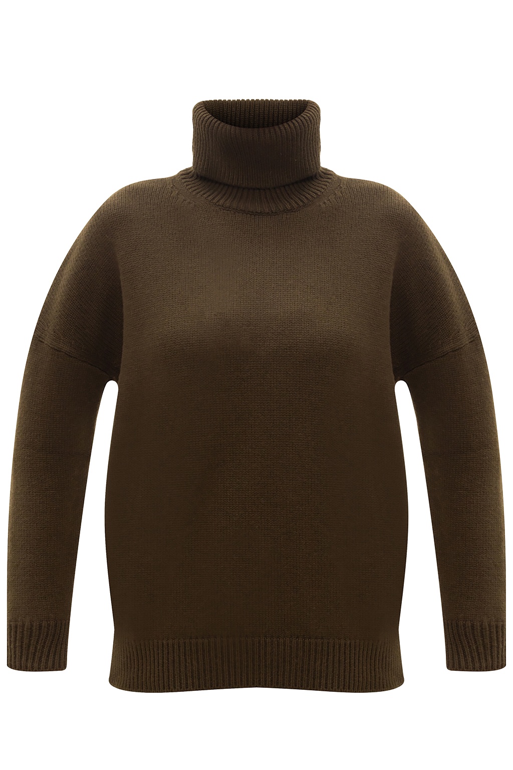 Loewe Rib-knit turtleneck sweater with logo | Women's Clothing